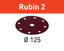 Picture of Abrasive sheet Rubin 2 STF D125/8 P60 RU2/50